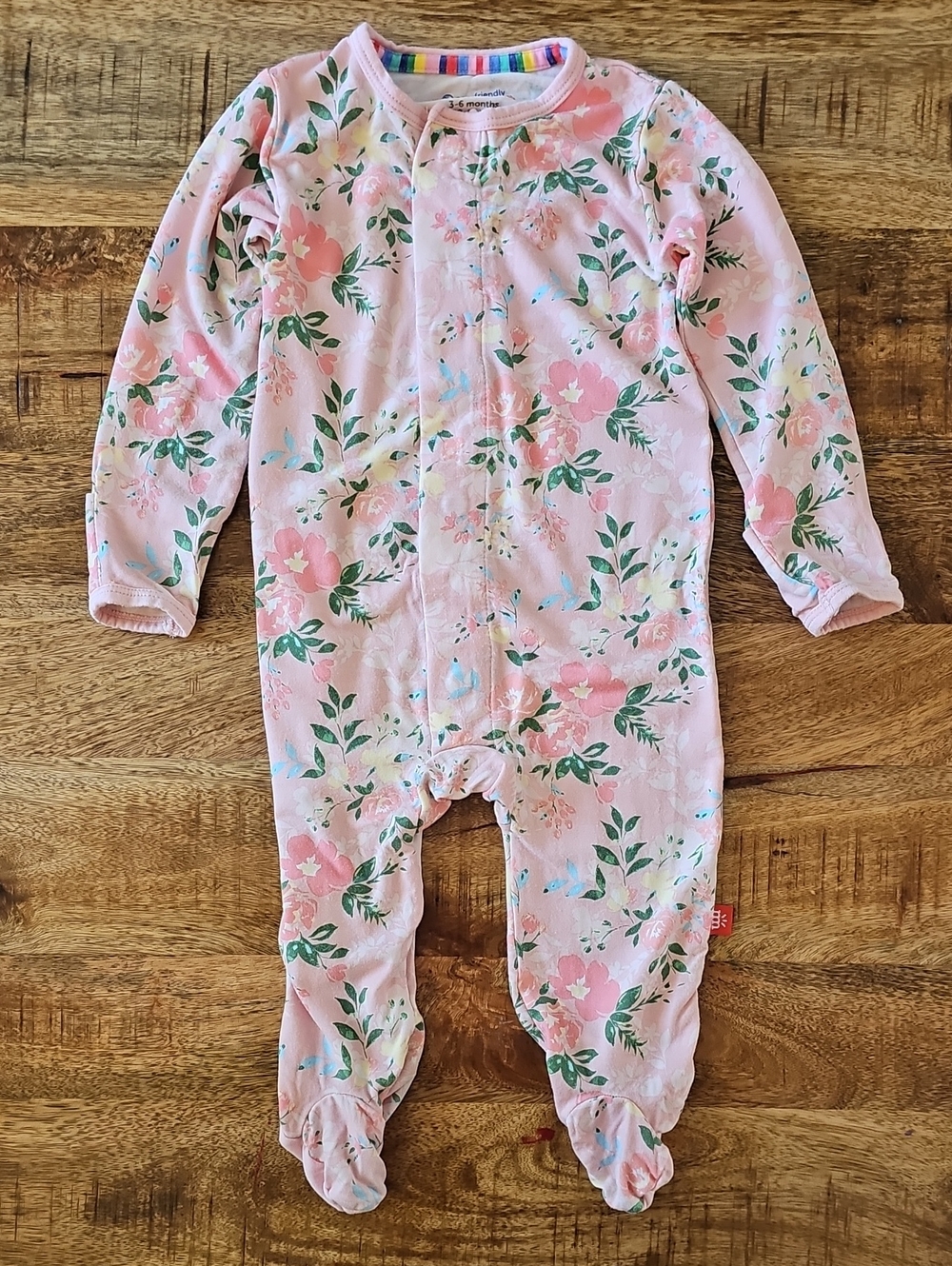 Magnetic Me Ainslee Floral Footie 3-6M
